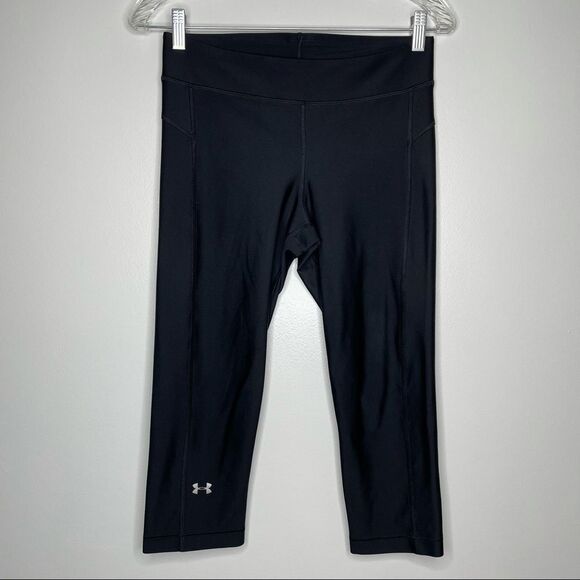 under armour || black capri‎ legging stretch active - Picture 1 of 6